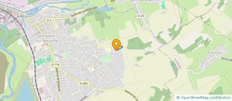 localisation de l'entreprise ELDA  DOMBASLE-SUR-MEURTHE