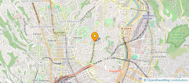 localisation de l'entreprise ELDAN à NICE