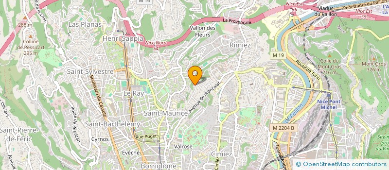 localisation de l'entreprise ELDAN à NICE