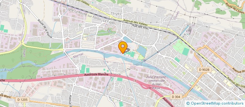 localisation de l'entreprise ELDBC  THYEZ