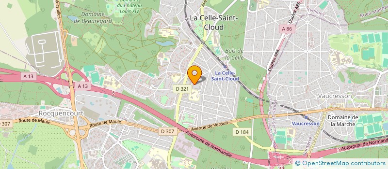 localisation de l'entreprise ELDE CHIMIE à LA CELLE-SAINT-CLOUD