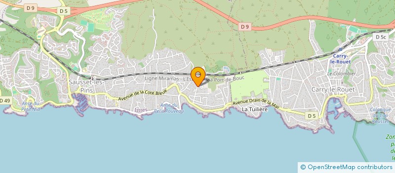 localisation de l'entreprise ELDERS  SAUSSET-LES-PINS