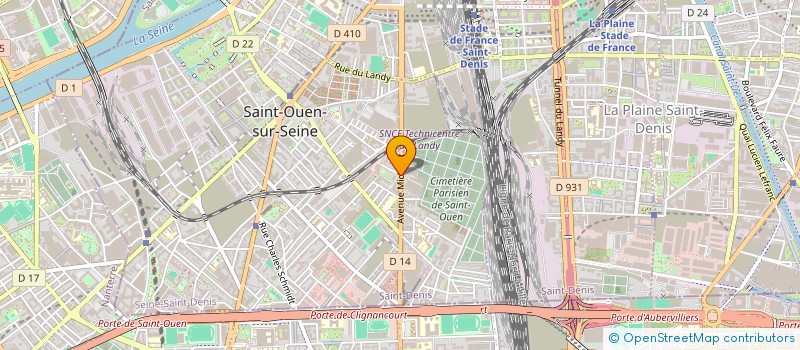 localisation de l'entreprise ELDIEB RENOV à SAINT-OUEN-SUR-SEINE