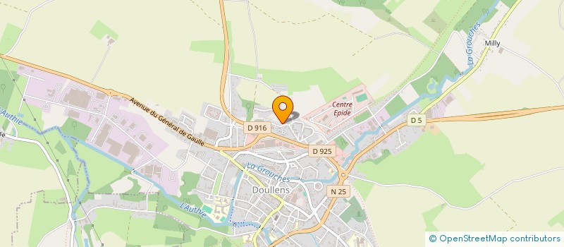 localisation de l'entreprise ELDORAD'O - CENTRE AQUATIQUE DU TERRITOIRE NORD-PICARDIE  DOULLENS