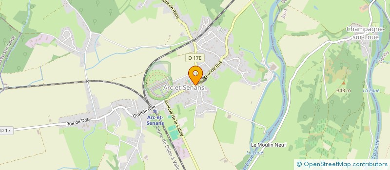 localisation de l'entreprise ELDORADO à ARC-ET-SENANS
