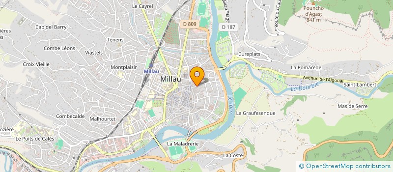 localisation de l'entreprise ELDORUN à MILLAU