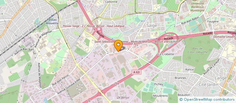 localisation de l'entreprise ELDUNA  PESSAC