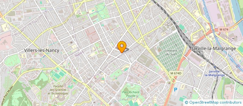 localisation de l'entreprise ELE  NANCY