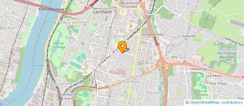 localisation de l'entreprise ELE-TEL SERVICES à LORMONT