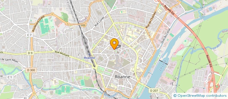 localisation de l'entreprise ELEA  ROANNE