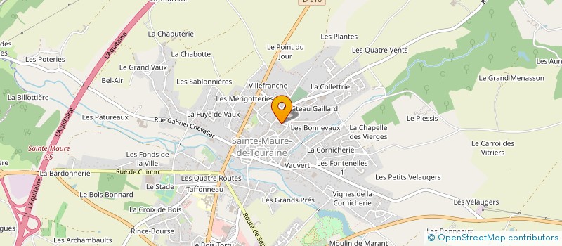 localisation de l'entreprise ELEA  SAINTE-MAURE-DE-TOURAINE