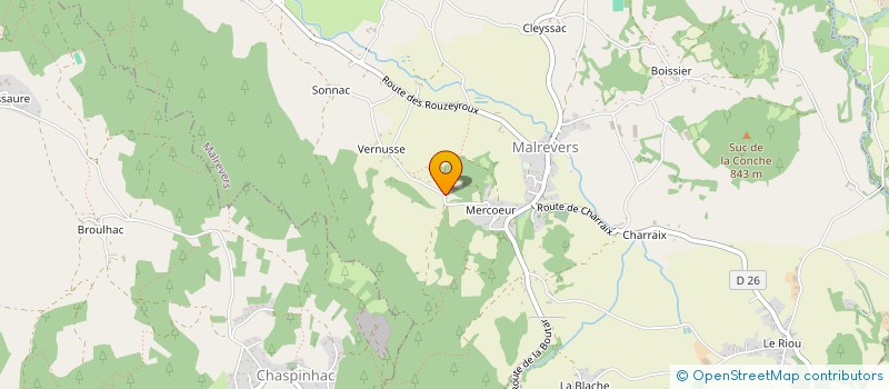 localisation de l'entreprise ELEA  MALREVERS