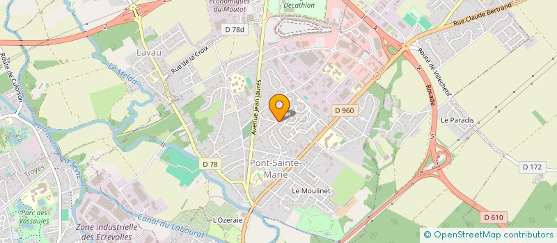 localisation de l'entreprise ELEA  PONT-SAINTE-MARIE