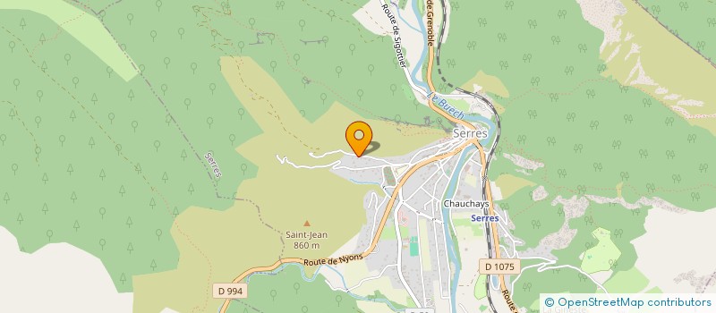 localisation de l'entreprise ELEA  SERRES