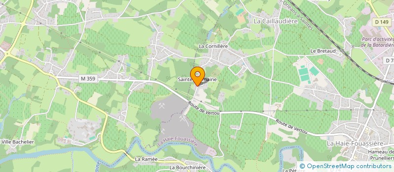 localisation de l'entreprise ELEA  LA HAIE-FOUASSIERE