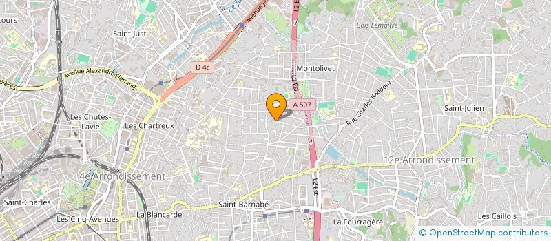 localisation de l'entreprise ELEA à MARSEILLE
