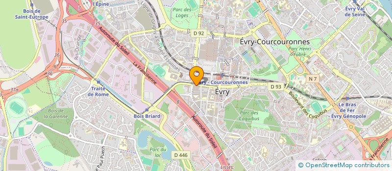 localisation de l'entreprise ELEA SERVICES à EVRY-COURCOURONNES
