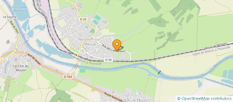 localisation de l'entreprise ELEAGATE  NOUVION-SUR-MEUSE