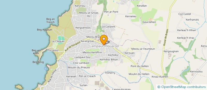 localisation de l'entreprise ELEAGO  LAMPAUL-PLOUARZEL