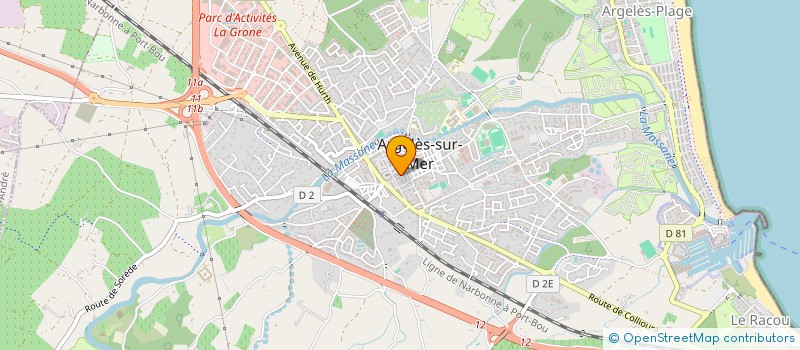 localisation de l'entreprise ELEANDRE à ARGELES-SUR-MER