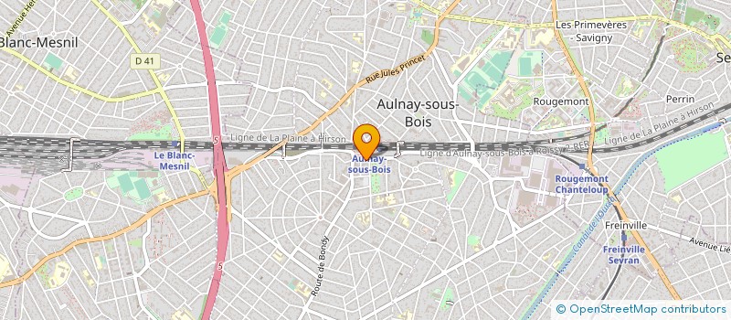 localisation de l'entreprise ELEANORE à AULNAY-SOUS-BOIS