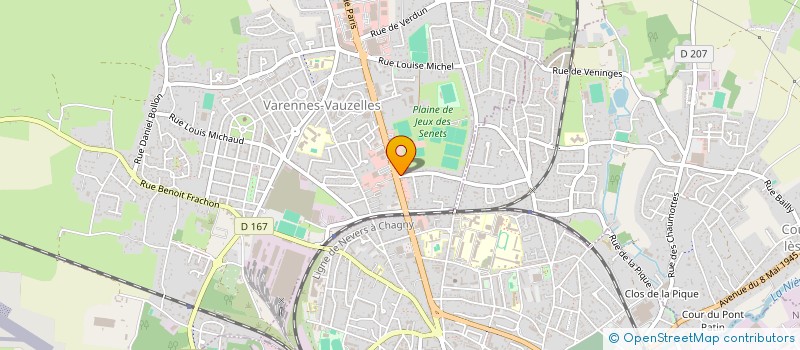 localisation de l'entreprise ELEAS  VARENNES-VAUZELLES