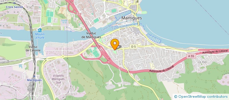 localisation de l'entreprise ELEC 2G à MARTIGUES