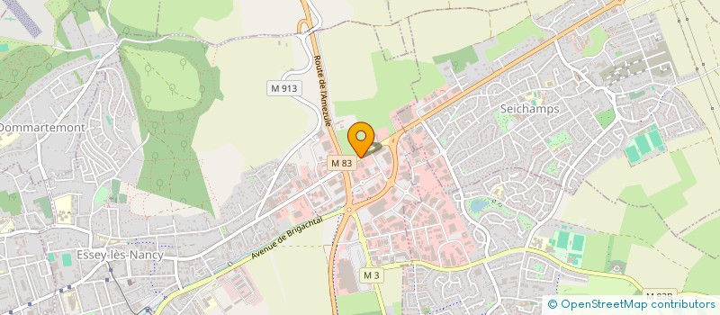 localisation de l'entreprise ELEC 3 à ESSEY-LES-NANCY