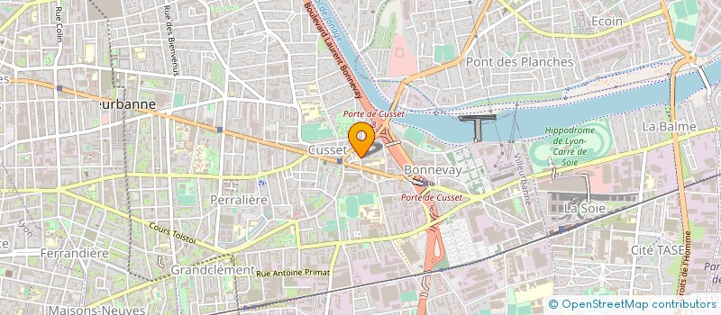 localisation de l'entreprise ELEC 4  VILLEURBANNE