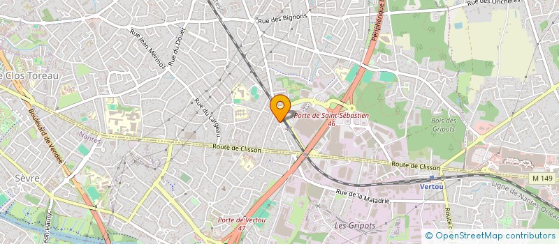 localisation de l'entreprise ELEC'44  SAINT-SEBASTIEN-SUR-LOIRE