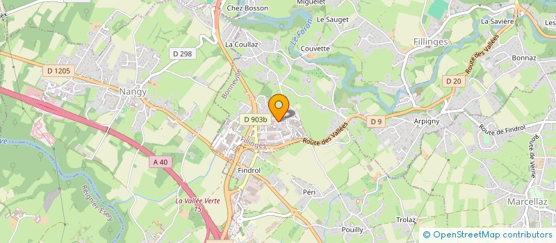 localisation de l'entreprise ELEC  FILLINGES