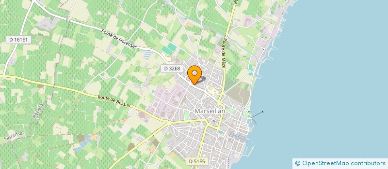 localisation de l'entreprise ELEC + à MARSEILLAN