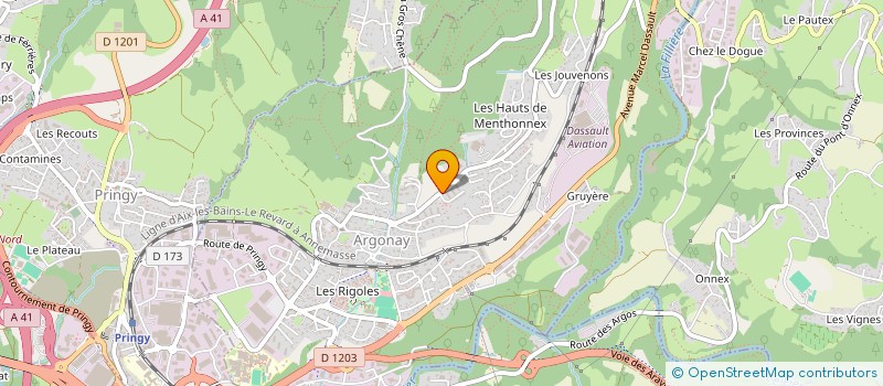 localisation de l'entreprise ELEC 74 à POISY