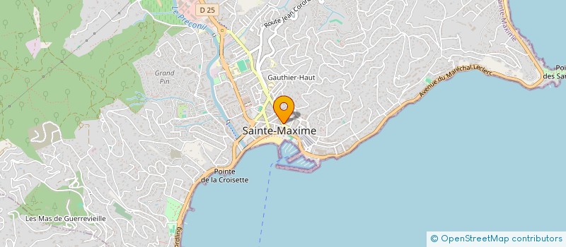localisation de l'entreprise ELEC 83 à SAINTE-MAXIME