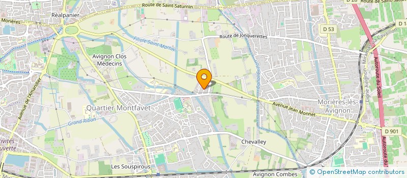 localisation de l'entreprise ELEC + 84  AVIGNON