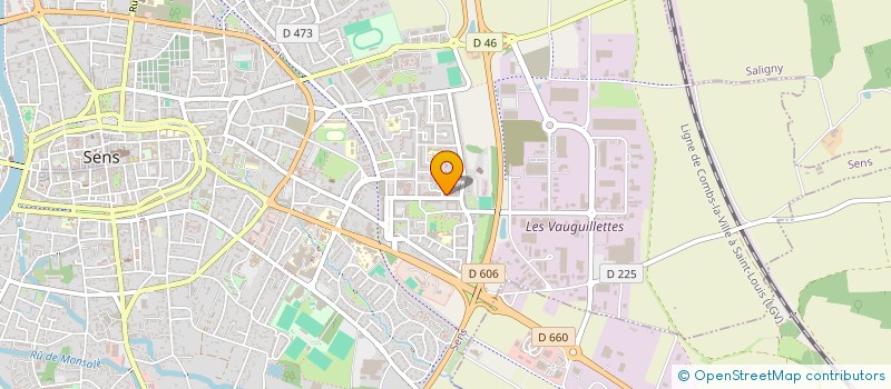 localisation de l'entreprise ELEC 89 à SENS