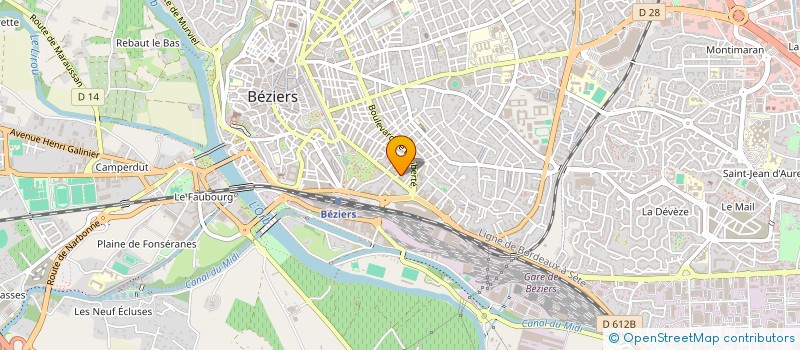 localisation de l'entreprise ELEC'ALARM SAT à BEZIERS