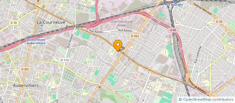 localisation de l'entreprise ELEC-ALARMES à LA COURNEUVE
