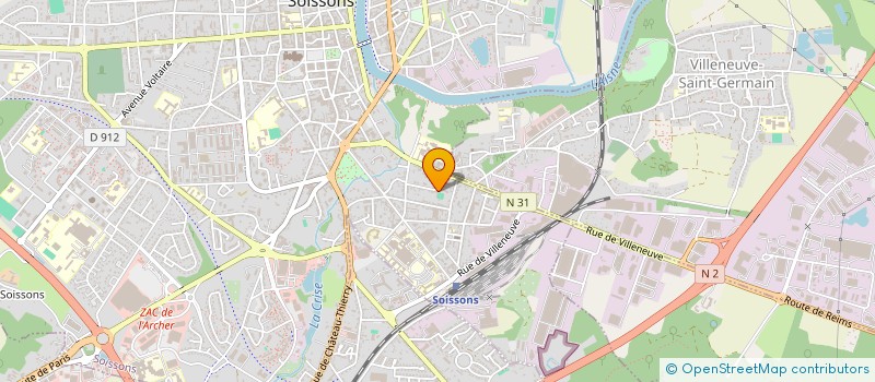 localisation de l'entreprise ELEC AND CO 02  SOISSONS