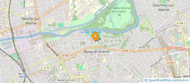 localisation de l'entreprise ELEC AVENIR à NOISY-LE-GRAND