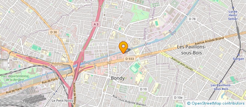 localisation de l'entreprise ELEC BAT à BONDY