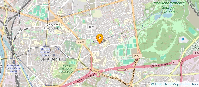localisation de l'entreprise ELEC BAT à SAINT-DENIS