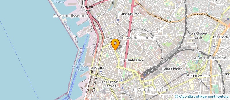 localisation de l'entreprise ELEC BAT à MARSEILLE