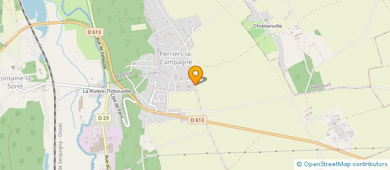 localisation de l'entreprise ELEC C.V.C.  NASSANDRES SUR RISLE