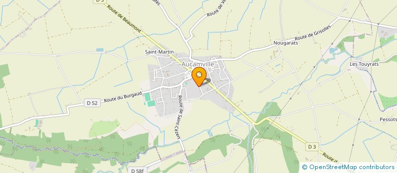 localisation de l'entreprise ELEC & CEAU à AUCAMVILLE