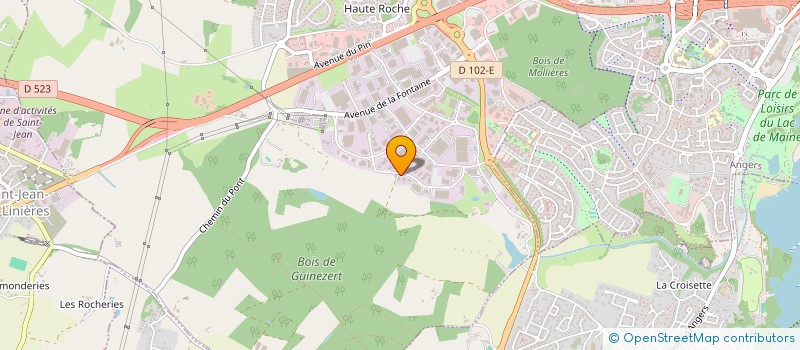 localisation de l'entreprise ELEC-CLIM à BEAUCOUZE