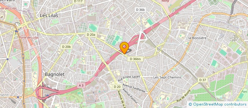 localisation de l'entreprise ELEC COM à MONTREUIL