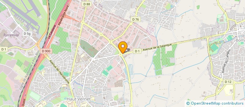 localisation de l'entreprise ELEC & COM  PERPIGNAN