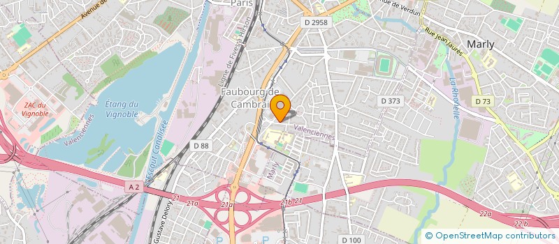 localisation de l'entreprise ELEC COMPANY à VALENCIENNES