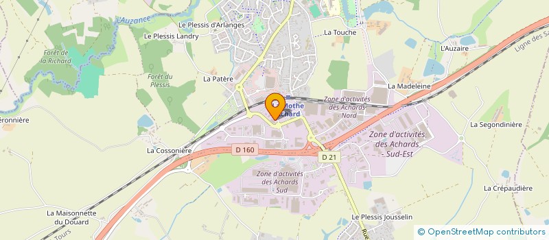 localisation de l'entreprise ELEC'COMPONENT à LES ACHARDS